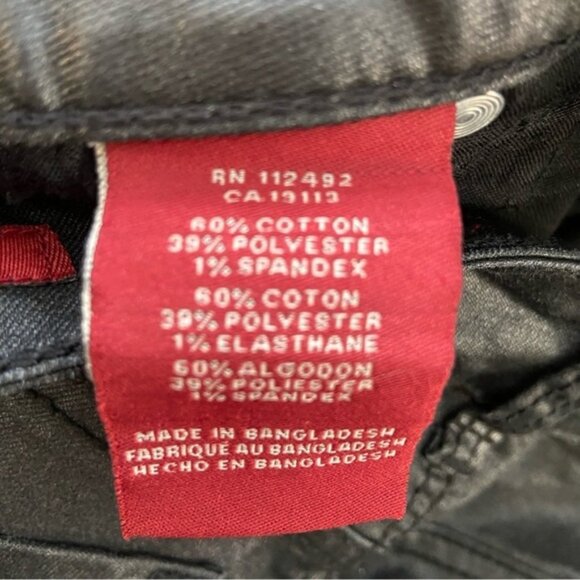 Makers of True Originals jeans black coated shinny super skinny medium rise 28 - Picture 8 of 11